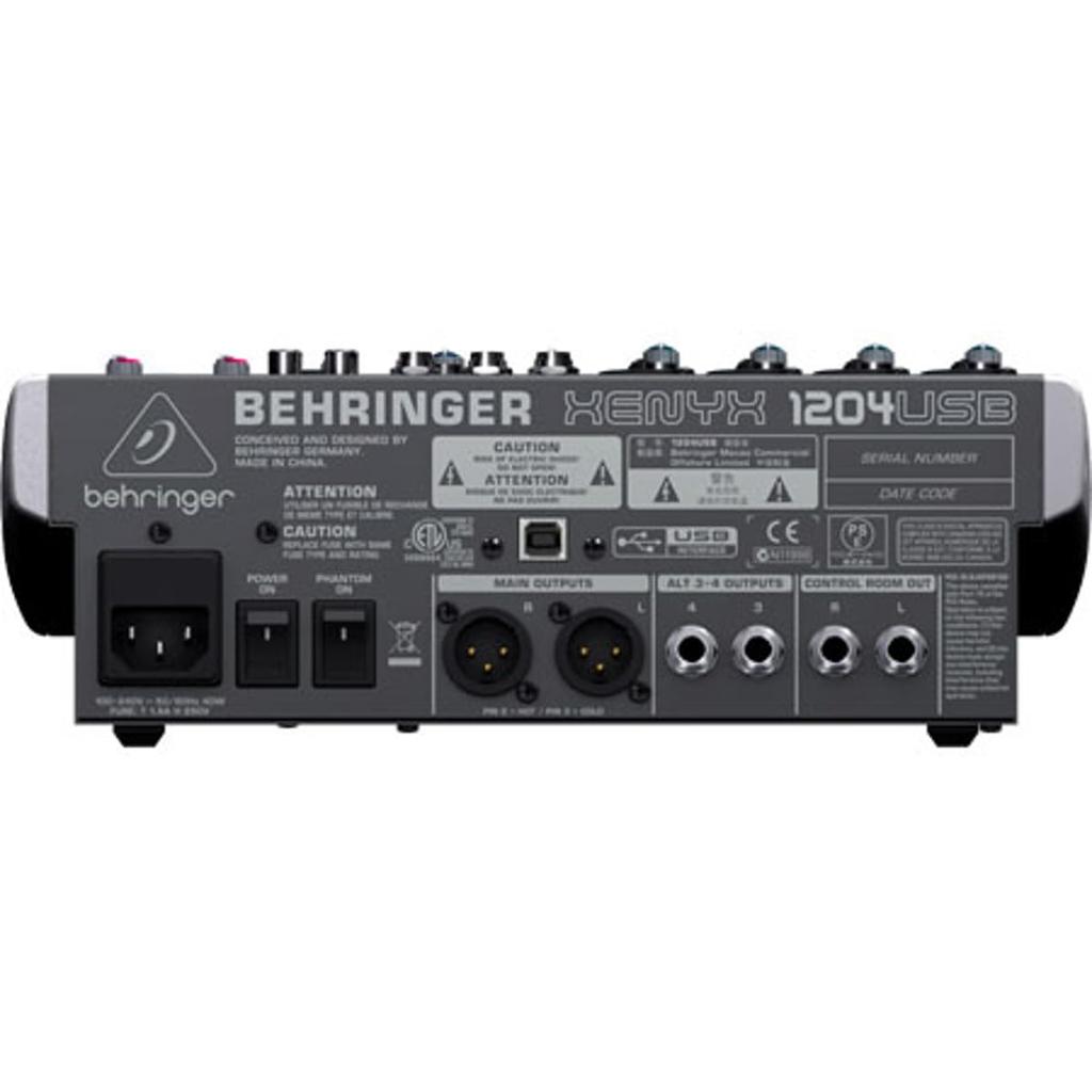 Behringer Analog Mixer 12 Channel 1 Knob Audio Interface XENYX 1204USB Comp/USB