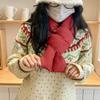 New Fashion Solid Color Cross Down Scarf For Women'S Winter Luxury Versatile And Stylish Small Scarf Warm Neck Cover