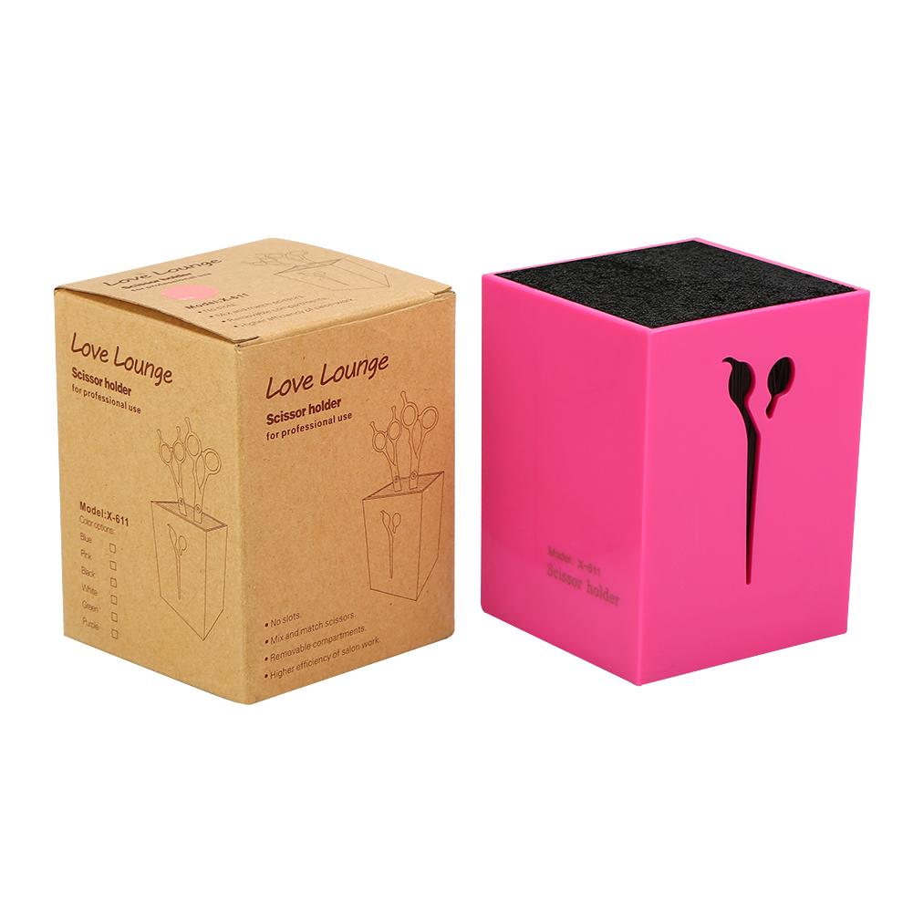 Professional Salon Combs Case Hair Clips Storage Box Hairdressing Scissors Holder (Rose Red)