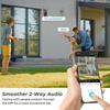 6K 12MP Wifi камера PTZ три экрана наружное автоматическое слежение ночное видение охранная система видеонаблюдения камера IP iCSee