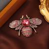 Muylinda Crystal Bee Brooches For Women Vintage Beetle Pin Insect Jewelry Alloy Material Fashion Coat Accessories