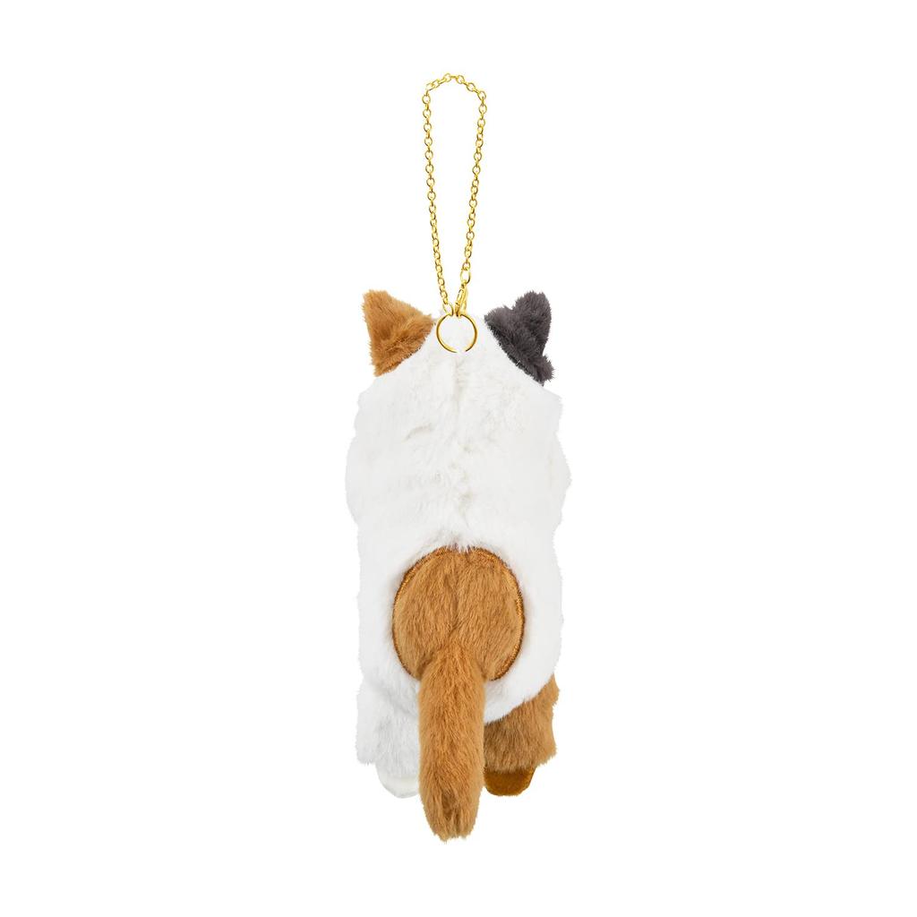 LIV HEART Necked Calico Cat 10cm Cat Keychain Mascot, (approx. long), 17036-11