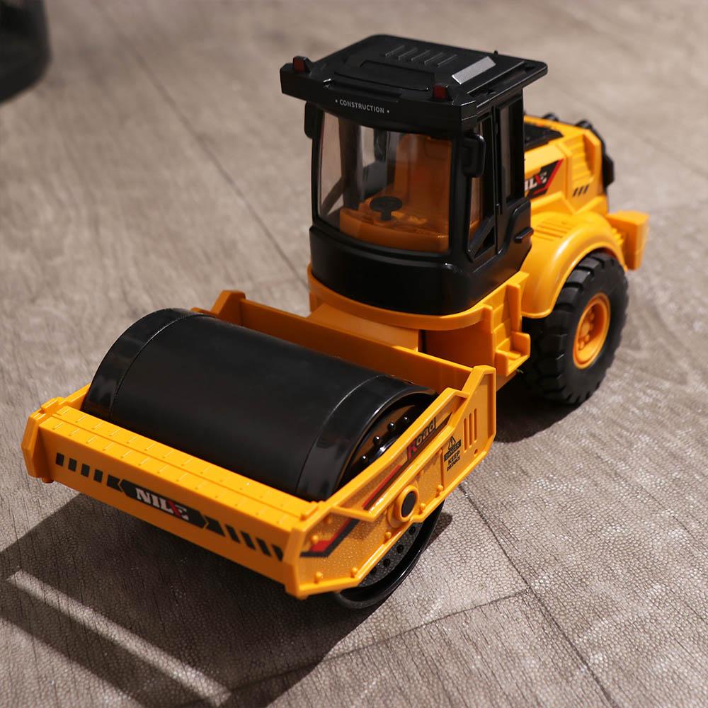 1:60 Scale Engineering Car Model Road Roller Excavator Bulldozer Toy Collection Toys