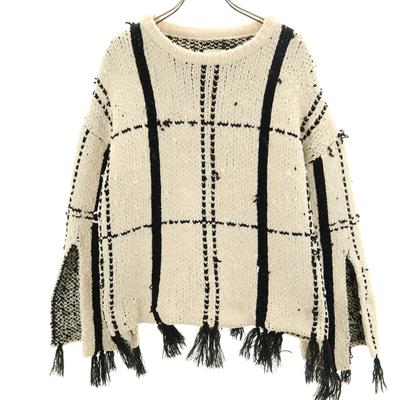 AMERI UNDRESSED 1920131030 Свитер с длинным рукавом Вязаный SHOUJI BRAID KNIT TOP Женский Б/у