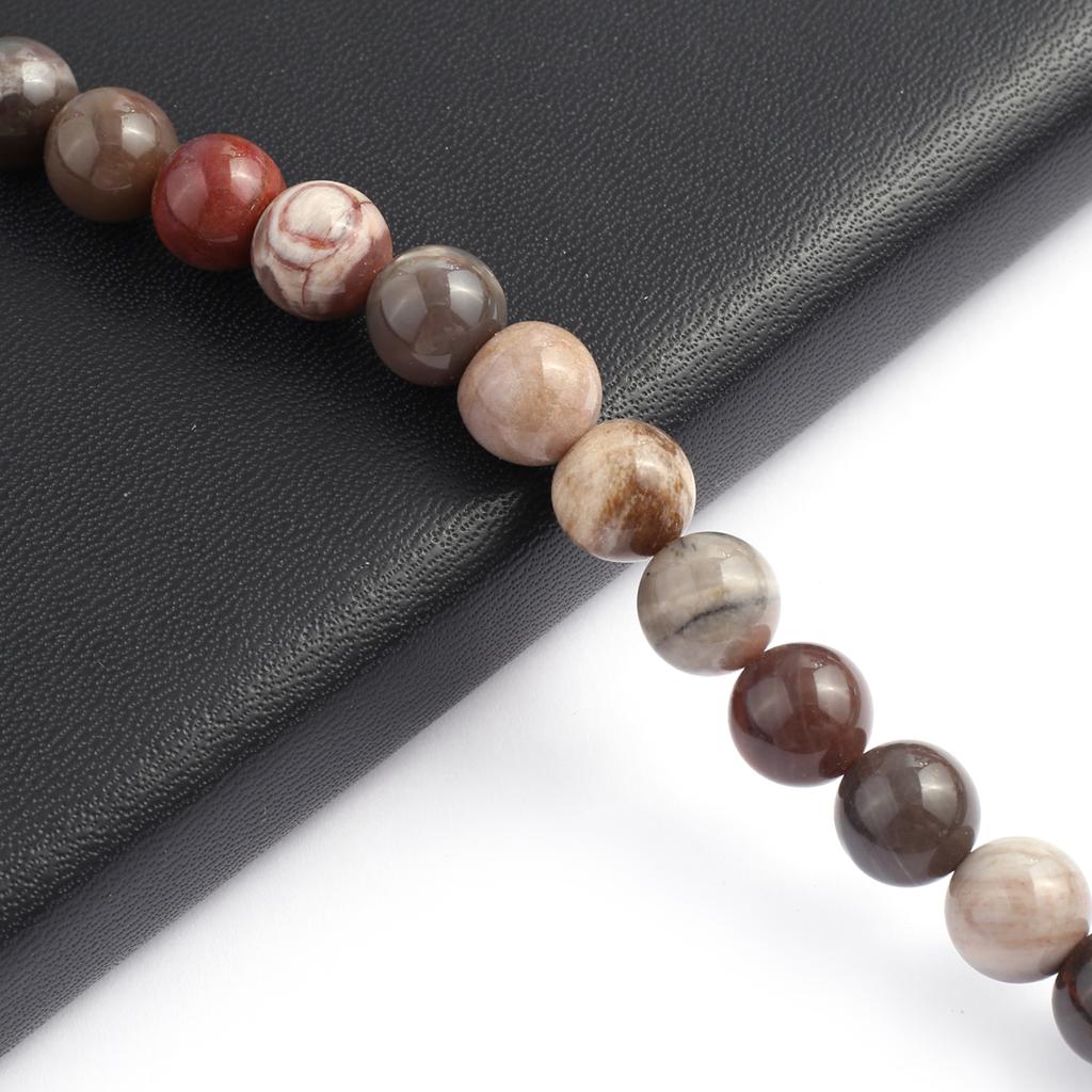 Isoaltion бусины из натурального камня индийского ископаемого дерева круглые бусины для изготовления ювелирных изделий DIY ожерелье серьги браслет аксессуар