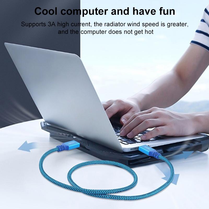 3м Кабель USB 3.0 папа-папа 3А для принтера/бокса для жесткого диска/ТВ-приставки, удлинительный кабель