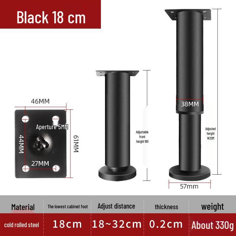 Adjustable Furniture Legs: Coffee Table, Sofa, TV Cabinet, Bed, and Telescopic Support Legs.