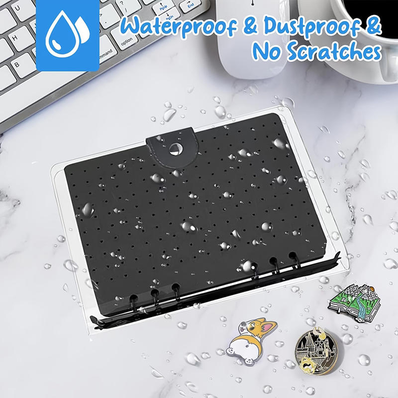 Portable Brooch Storage Book Pin Dust-proof Display Book Tray Metal Badge Collection Medal Organize Booklet