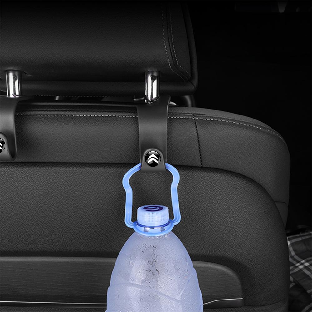 2pcs Car Seat Backrest Hook Car Headrest Hooks Hanger for Bags For Citroen C5 C3 C2 shift knobc4 picasso C1 Interior Accessories