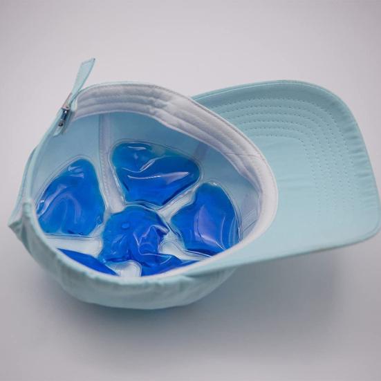 Охлаждающая гелевая шапка Yousheng, пакет со льдом, летняя велошлемная шапка, вставка, подкладка, многоразовая, для снятия жара, мигрени, стресса, охлаждающая подушечка для головы, шапка