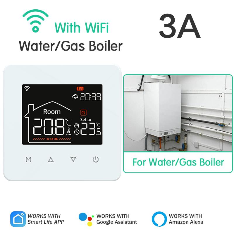 Smart WiFi Thermostat for Electric Floor Heating Water Gas Boiler Tuya Digital Temperature Controller Alexa Google Home Yandex