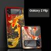 Жесткий чехол из поликарбоната с изображением золотой рыбки для Samsung Galaxy Z Flip 7 6 5 4 Черный чехол для Galaxy Z Flip 3 Складной корпус Fundas Сумка