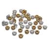50pcs/lot 7mm Antique Gold Color Charm Bracelet Beads Findings Loose Spacer Beads For Jewelry Making Supplies DIY Accessories