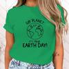 (Premium T-shirt)Women Fashion T Shirt Funny Protect The Ocean Go Planet It'S Your Earth Day Letter Print T Shirt Tops