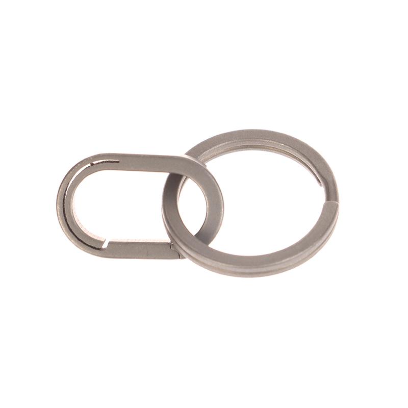 Мини-брелок из титанового сплава, соединительная пряжка, универсальное шарнирное вспомогательное кольцо