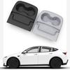 Center Console One‑Piece Cup Holder Only For Tesla ModelY Standard 2025 2026 Pure‑TPE Integrated Mat Insert Armrest Storage Box