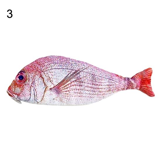 Creative Gift Fish Shape Pencil Bag Pen Case Zipper Pouch School Stationery