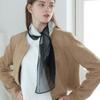 Healiote COLORED CHIFFON SCARF_BLACK