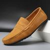 Suede Men'S Loafers Super Soft Moccasins Shoes For Men Plus Size 38-47 Slip On Men Flats Casual Footwear 5 Colors