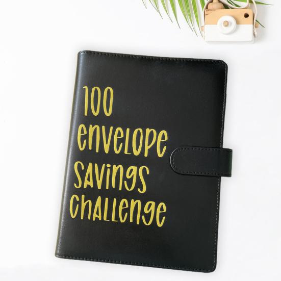 Прочный портативный переплет-переплет для конвертов на 100 конвертов. Блокнот для планирования отпуска.