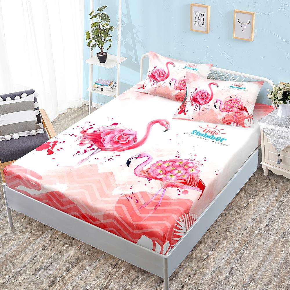 Комплект из трех предметов «Животные», Покрывало, Наволочка, Защитный чехол для матраса, Пыленепроницаемый и Нескользящий.