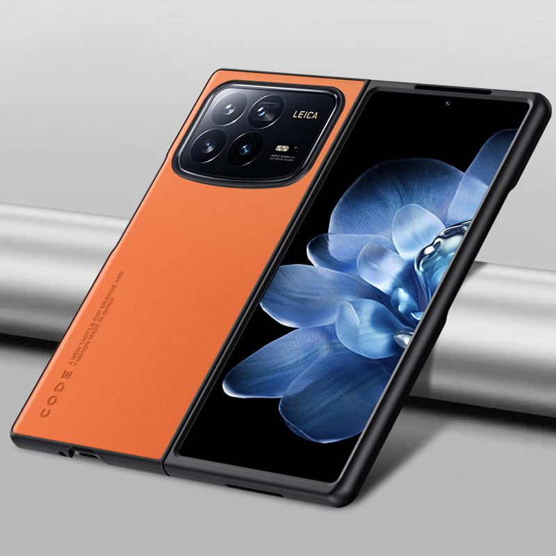 Простой чехол из искусственной кожи для Xiaomi Mix Fold 4, матовый силиконовый бампер, противоударный защитный чехол для камеры, задняя крышка для Xiaomi Mi Mix Fold 4 Fold4