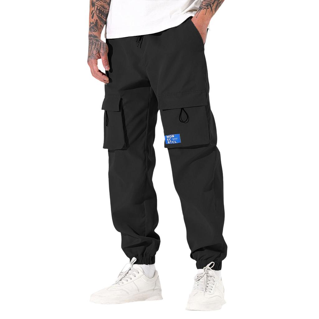 Casual Sports Pants Men's Loose Long Panel Fitness Running Training Pants
