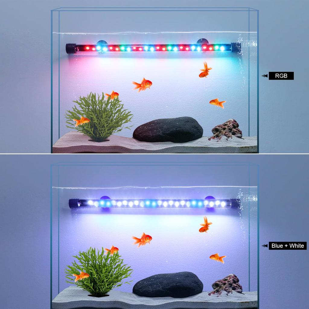Aquarium LED Bar Light Waterproof Fish Tank Light 18/22/38/48 CM Underwater Aquario Lamp Aquariums Decor Lighting 220V EU Power
