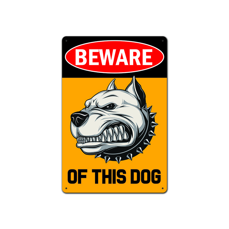 Предупреждающие металлические знаки для собак, винтажный металлический плакат, жестяная вывеска, ретро жесть, металлическое украшение для бара, паба, клуба, гаража