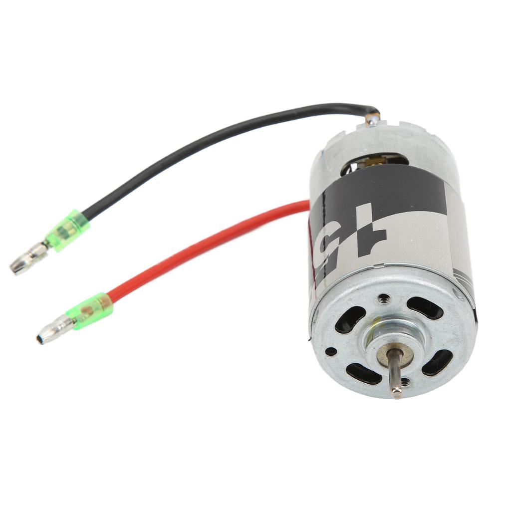 550 Brush Motor 20000 RPM Large Torsion Two Way Bearing Silver 15T Brush Motor for 110 Climbing Car