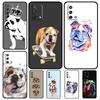Чехол с британским бульдогом для OPPO A96 A76 A16 A18 A58 A78 A98 A17 A77 A54 A57 S A74 A5 A9 A53 A52 A72 A15 A93