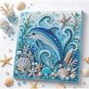 Sparkling Octopus DIY Pearl Painting Kit Turtle Ocean  Art Set  Sea Enthusiast