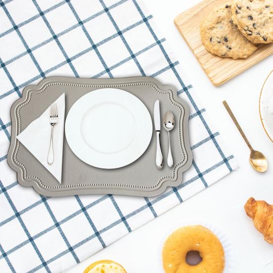 Коврик из искусственной кожи, термостойкий, сушильный коврик для кухни, водонепроницаемый, противоскользящий, настольные коврики, протектор для украшения обеденного стола на кухне