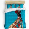 African Woman Dance Ethnic Culture Vase 3pcs Bedding Set For Bedroom Double Bed Home Textile Duvet Cover Quilt Cover Pillowcase