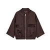 Fall New Women's Clothing Zipper Ornament Linen Blended Tour Safari Jacket Jacket Outwear 3448824 8135734