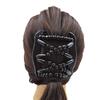1/4Pcs Women Wooden Beaded Hair Combs Handmade Stretch Double Side Clips Salon Combs Bun Maker Hair Accessories