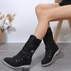 Women's Snow Boots Winter Fur Integrated Women's Shoes Thickened Warm Cotton Shoes High Snow Boots