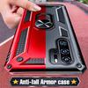 Luxury Shockproof Armor Case Stand Car Holder Ring Magnet Cover for Huawei Samsung Xiaomi iPhone