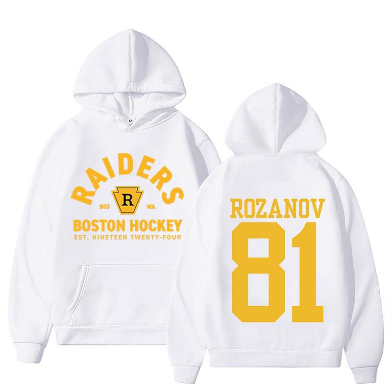 Women's Spring Autumn Comfortable Hooded Sweatshirt, Heated Rivalry R81 Ilya Rozanov Letter Print Pullover Tops