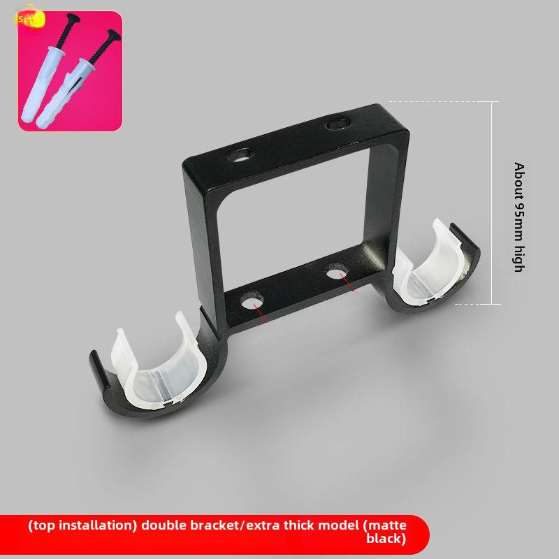 Кронштейны из алюминиевого сплава для римских карнизов - верхний и боковой монтаж, утолщенное основание, три цвета