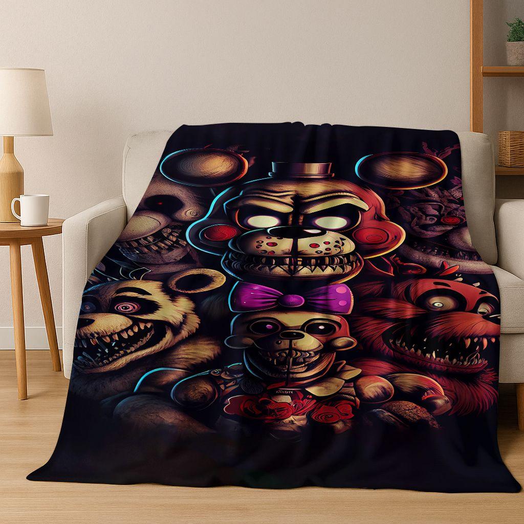 3D F-FNAF Игра Мультяшное Фланелевое Одеяло Мягкое Теплое Плед для Кровати Спальни Комнаты Гостиной Путешествий Кемпинга Пикника Подарок
