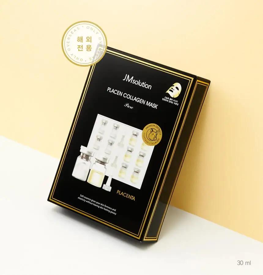 JMSOLUTION ПЛАЦЕНОВАЯ МАСКА PURE #LANOLIN #HORSE #COLLAGEN, Увлажнение, Kbeauty, Корейская косметика, образец