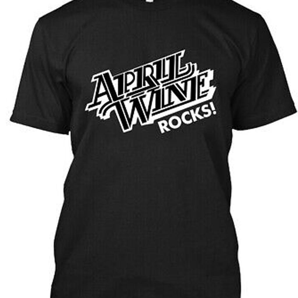 April Wine band logo black T-shirt short sleeve All sizes S to 45Xl U221A80