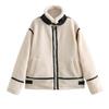 2024 Autumn/Winter Women's Lambswool Effect European-American Jacket Coat