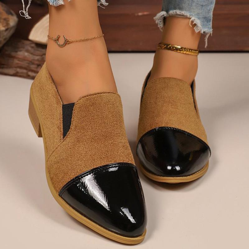Модные ретро туфли-лодочки с леопардовым принтом на низком каблуке для женщин больших размеров, с квадратным каблуком, повседневная обувь, женские слипоны с острым носком, туфли на низком каблуке, женские