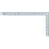 Shinwa Sokutei Wide Pita Curved Same Graduations On Front and 8 JIS 10035 Ruler, Silver, 30cm, Back, Graduations,