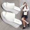 Red White Slippers Wedge Heels Women's Sandals Platform Wedding Shoes Ladies Summer Beach Sandals Casual Luxury Designer Outside