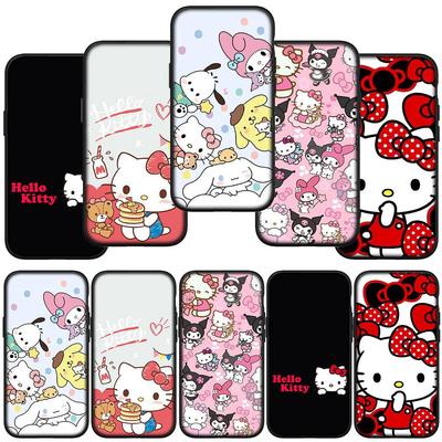 Для iPhone 16 15 Xiaomi Redmi Note 13 12 11 Pro Max X 9 14 XR Samsung Galaxy A16 S24 S23 Plus 14C A06 A05 13C Huawei OPPO Hello Kitty розовый чехол для телефона