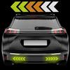 PATIKIL Reflective Stickers, 30 Pcs Safety High Visibility Reflective Sticker Waterproof Driveway Reflectors for Bicycle, Motorcycle, Fluorescent