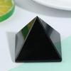 Obsidian Pyramid Natural Polished Surface Home Ornaments Desktop Decor